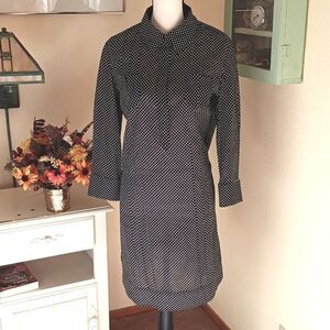 T Tahari Polka Dot Shift Dress